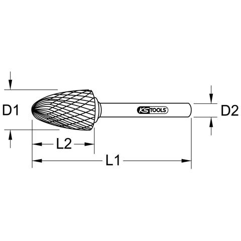 515.3265 sbavatore rotante Metallo Ovale Ghisa, Plastica 1 pz - Foto 3