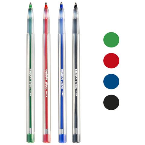 41646 Penna a Sfera Colore Nero /Blu /Verde /Rosso 4 pz - Foto 2