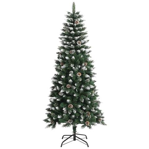 Albero Di Natale Artificiale Con Base Verde 150 Cm Pvc - Foto 2