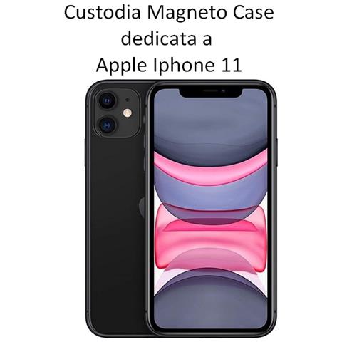 Magneto Custodia A Libro Smart Pocket Case In Pelle Per Apple Iphone 14 Plus Green - Foto 2