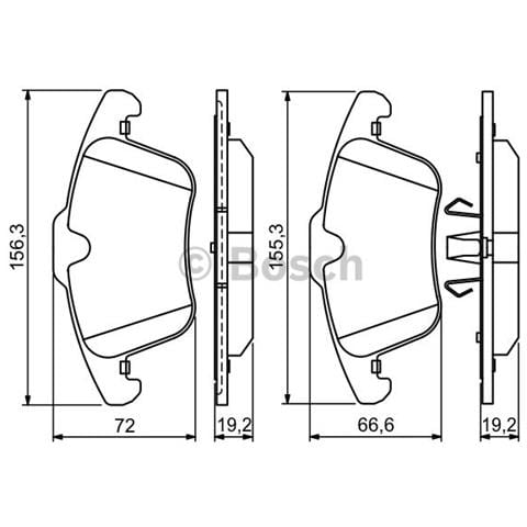 Kit Pastiglie Freno 986494209 - Foto 1