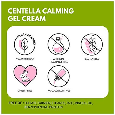 Crema Gel Calmante Alla Centella 202 Fl Oz Idratazione Profonda, Ingredienti Botanici Con Estratti Di Centella Asiatica E Melaleuca Una Crema Idratante Viso Per Pelli Sensibili E Secche Trattamento Per L'acne Pelle Chiara Un Siero Viso Per Acne - Foto 6