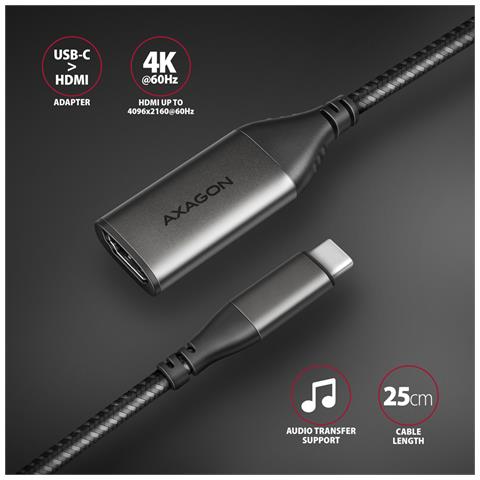 RVC-HI2M cavo e adattatore video 0,25 m USB tipo-C HDMI Nero - Foto 2
