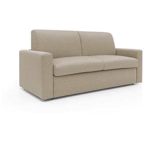 Kansas Divano Letto Matrimoniale Alto 20 Cm. Impermeabile T13 Beige - Foto 1