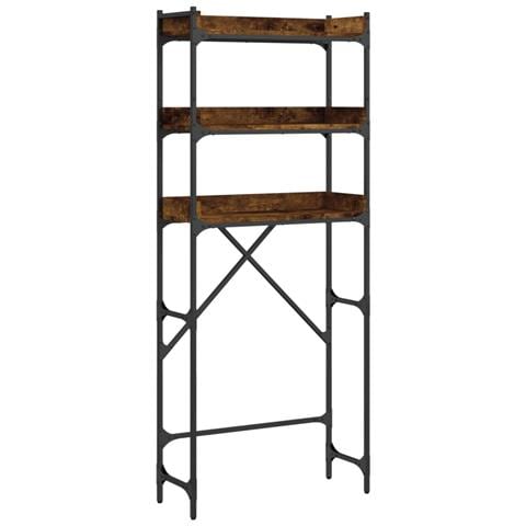 Scaffale Per Lavatrice Rovere Fumo 67x25x163 Cm Multistrato - Foto 1