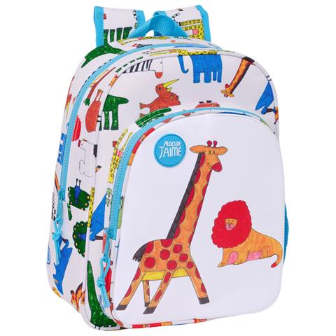 Zaino Scuola Algo De Jaime Bianco 26 X 34 X 11 Cm - Foto 1