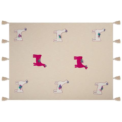 Coperta Nandyal Cotone 130 X 180 Cm Beige - Foto 2