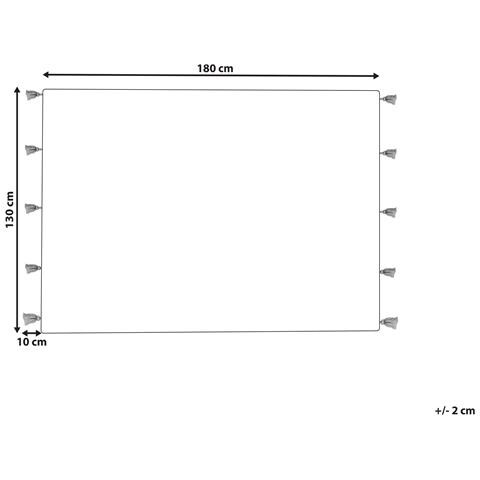 Coperta Nandyal Cotone 130 X 180 Cm Beige - Foto 12