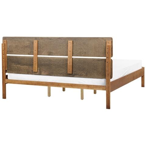 Letto Matrimoniale Legno Chiaro 180 X 200 Cm Boisset - Foto 2