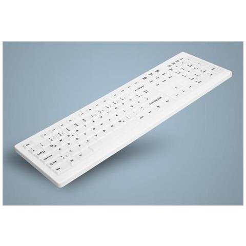 Tastiera Cablato AK-C8100FA-UVS-W/GE  per Casa e Ufficio (Layout Inglese) Colore Bianco - Foto 2