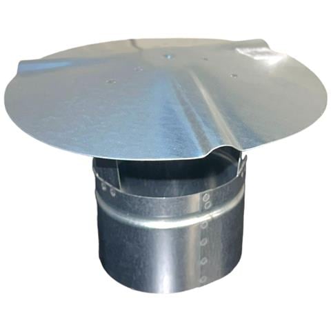 Fumaiolo Comignolo Fisso A Cappello Zincato - Diametro 14 Cm - Foto 2