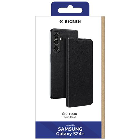 Custodia Per Samsung S24 Plus Con Funzione Supporto E Portacarte, Nero - Foto 3