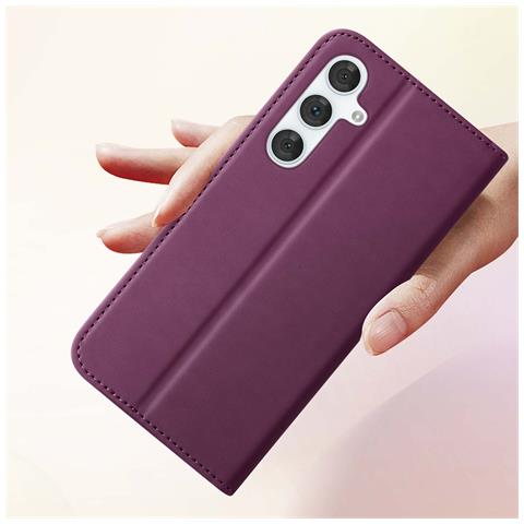 Custodia Per Samsung S 24 Fe Portafoglio 2 Chiusure Magnetiche - Foto 5