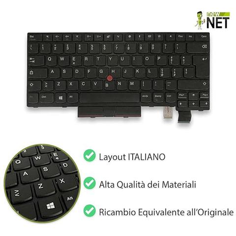 Tastiera Ita Compatibile Con Lenovo 01ax586 Sn20l72907 Fu5360bl Windu Bl - Foto 8