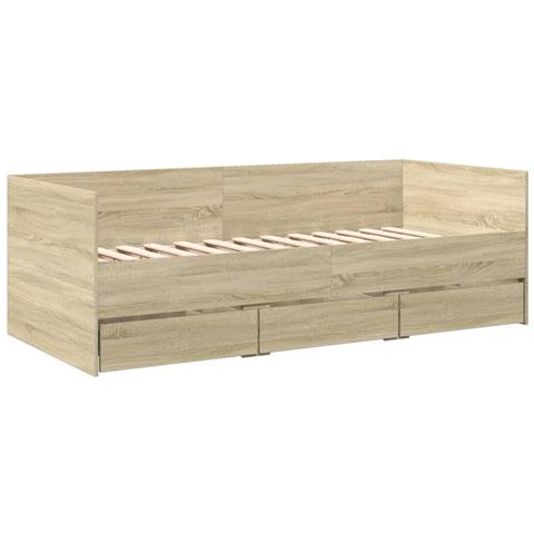 Divano Letto Con Cassetti Senza Materasso 90x200 Cm - Foto 3