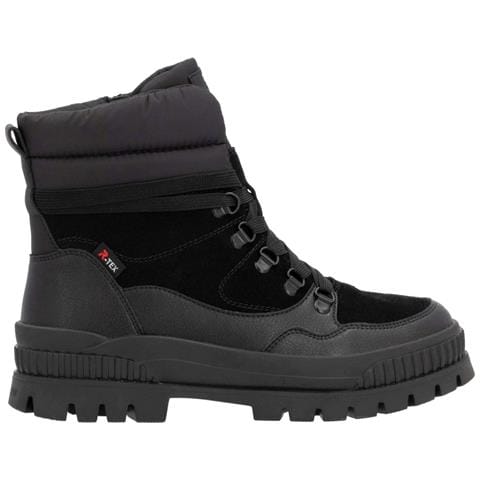 Black Casual Closed Ladies Mid Height Boots Stivaletti Pelle Scarpe Donna Nero Eu 36, W2171-00 - Foto 3