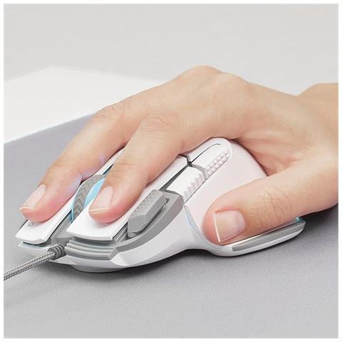 Mouse Gaming MMX Laser 9 tasti 12800 DPI Colore Bianco - Foto 3