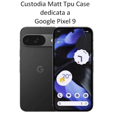 Custodia Tpu Silicone Cover Case Per Google Pixel 9 Black - Foto 2