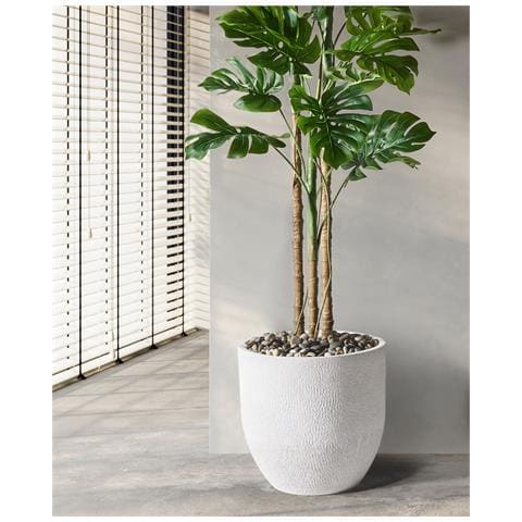 Vaso Per Piante Kannia 46 Cm Bianco - Foto 1