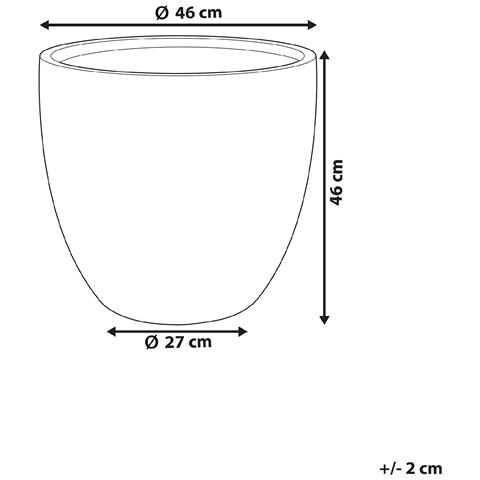 Vaso Per Piante Kannia 46 Cm Bianco - Foto 6
