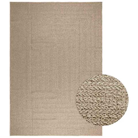 Tappeto Zizur Beige 240x340 Cm Aspetto Iuta Interni Ed Esterni - Foto 1