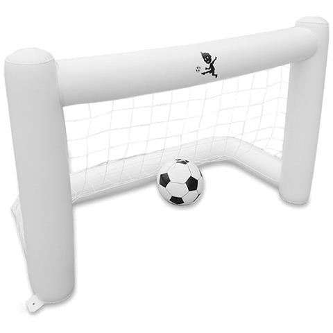 Porta Da Calcio Gonfiabile E Pallone. 160x105 Cm. 160x80x105 Cm. Colore Bianco - Foto 1