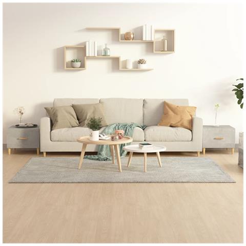 Tavolini Salotto 2pz Grigio Cemento 50x50x40 Legno Multistrato - Foto 8