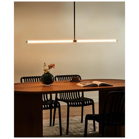 Lampadario A Led Magara Metallo Nero - Foto 1