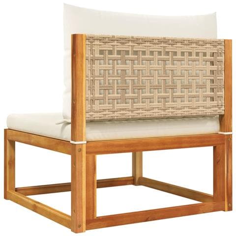 Set Divani da Giardino 4pz con Cuscini Legno Massello di Acacia - Foto 9