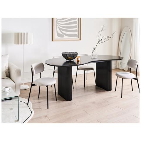 Tavolo Da Pranzo Peery Nero 93 Cm 198 Cm - Foto 1