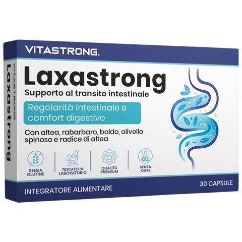 Vitastrong Laxastrong – Integratore Naturale Per La Regolarità Intestinale E Il Benessere Digestivo – 30 Capsule - Foto 1