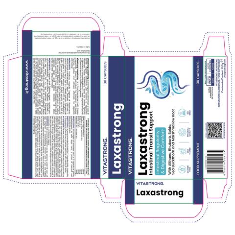 Vitastrong Laxastrong – Integratore Naturale Per La Regolarità Intestinale E Il Benessere Digestivo – 30 Capsule - Foto 2