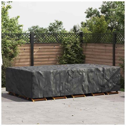 Copertura per mobili da esterno Nero 315 x 180 x 74 cm 600D - Foto 2