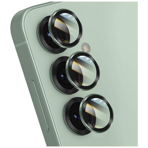Protezione Obiettivo Fotocamera Per Galaxy S24 / S25 Serie Premium, Verde Pallido - Foto 1