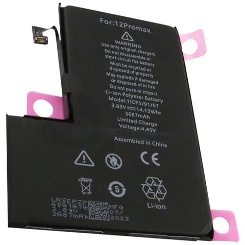 Batterie Per Iphone 12 Pro Max Li-polimero 3,83 V 3687 Mah 14,13 Wh - Foto 1