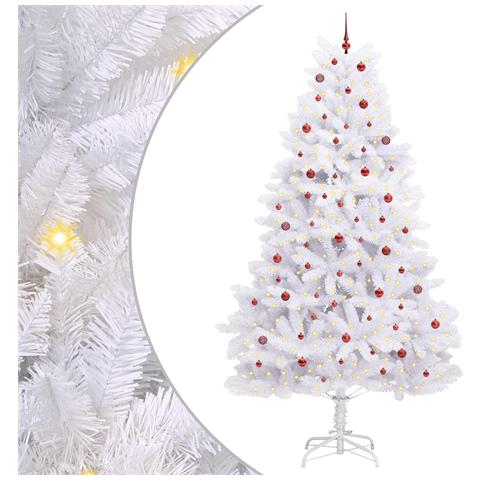 Albero di Natale Artificiale con Rami Pieghevoli Bianco 300 cm - Foto 1