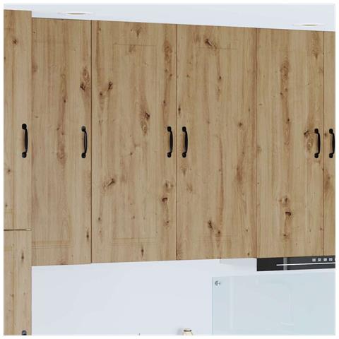 Pensile cucina con porta Rovere artigianale 80 x 31 x 100 cm - Foto 2