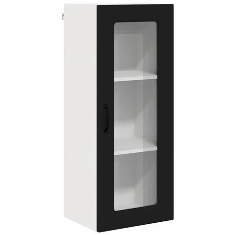 Pensile cucina Nero 40 x 31 x 100 cm Legno multistrato - Foto 1