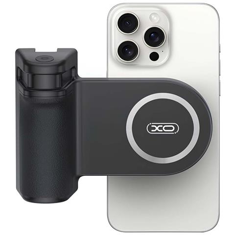 Supporto Con Impugnatura Magsafe Per Smartphone Per Selfie Con Pulsante Di Scatto Bluetooth, Nero - Foto 1