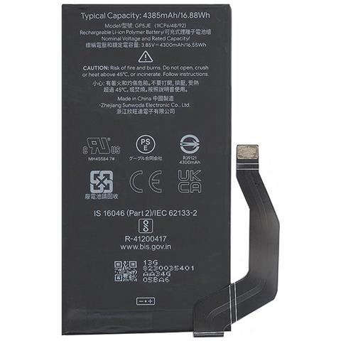 Google Ricambio Batteria Litio Integrata Originale Gp5je Bulk Per Pixel 7a - Foto 1