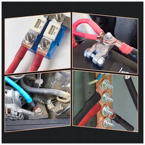 Copperring Prokit 130 - Set Connettori Oculari 6-35 Mm² + Tubetti Termorestringenti | Rame Isolato | Auto Pv Off-grid - Foto 2