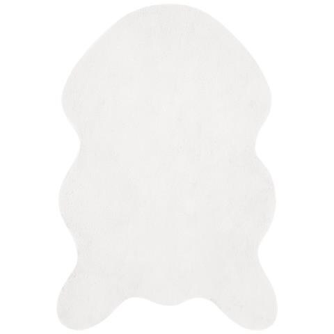 Tappeto in Pelliccia Sintetica di Coniglio Olite Bianco - Foto 1