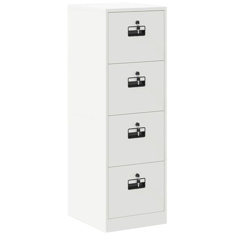 Armadio per File con cassetto 2 pcs Bianco 44 x 50 x 106.5 cm - Foto 1
