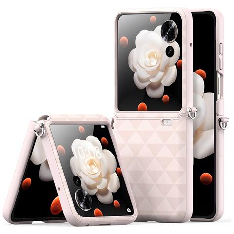 Cover con Tapa per Magic V Flip 5G - TPU+Pelle /PU, Rosa - Foto 1