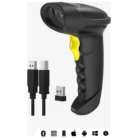 BCST-50 Lettore di codici a barre portatile 1D / 2D Nero, Giallo - Foto 1
