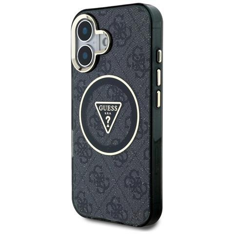 Custodia Guess Nera Per Iphone 16 Con Glitter E Magsafe - Foto 2