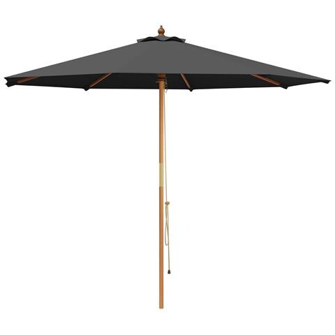 Ombrello da giardino Ø 300 x 248 cm Legno di Eucalipto Massello - Foto 1