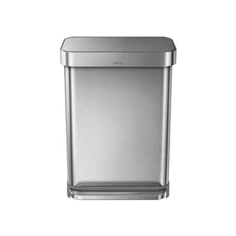 Nuova Pattumiera Grande 55l Argento - Foto 1