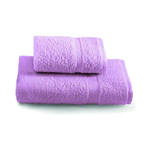 Tintunita & Co Set Asciugamani, 100% Cotone, Ciclamino, 100x60x0.8 Cm - Foto 1