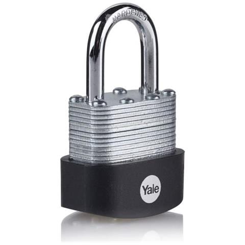 Lucchetto Esterno In Acciaio Laminato 40 Mm, Grillo In Acciaio Temprato, 3 Chiavi - Foto 1